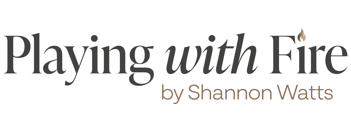 PLaying with Fire by Shannon Watts logo